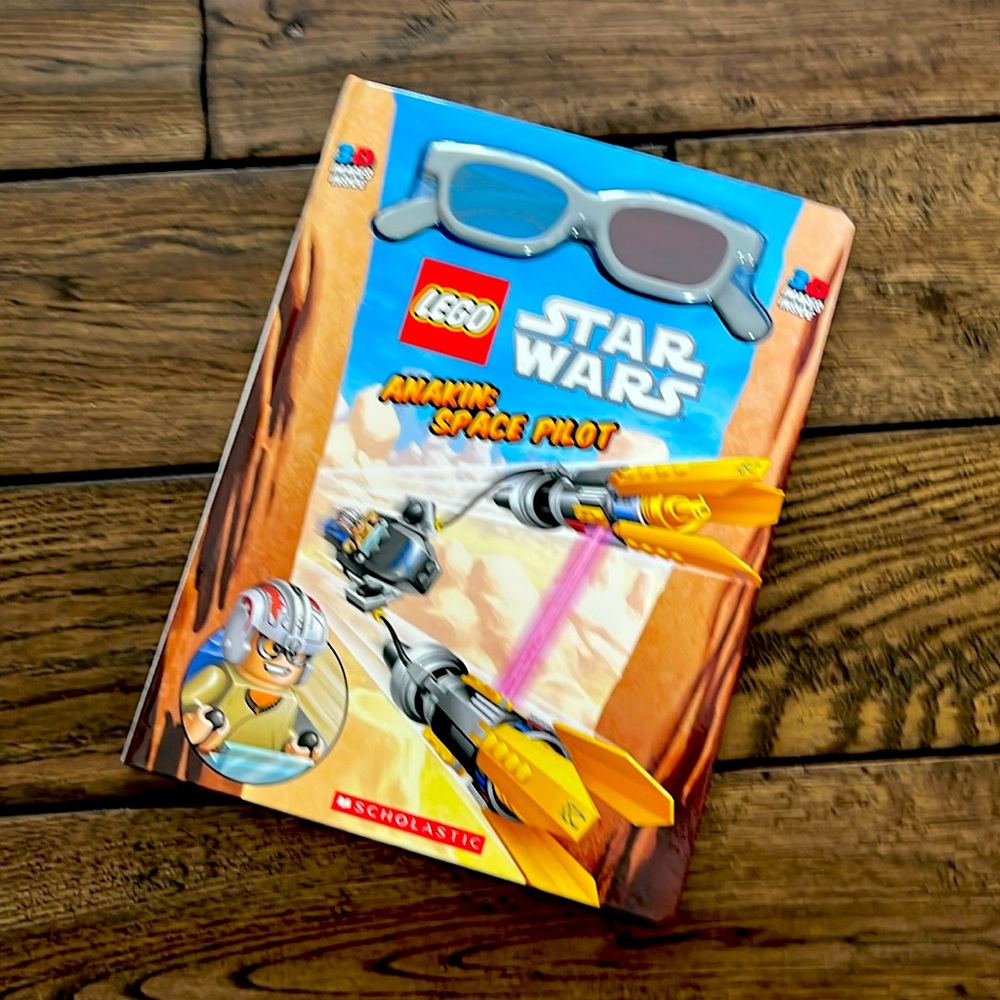 NWT LEGO Star Wars Anakin: Space Pilot Book, 3-D images